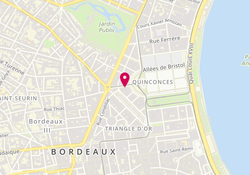 Plan de TRAVERS Caroline, 6 Cours Tournon, 33000 Bordeaux