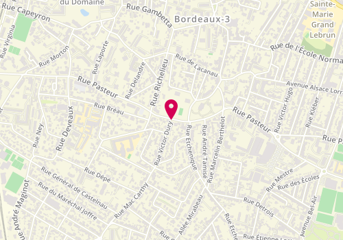 Plan de PILO MABELE Magali, 413 Bis Rue Pasteur, 33200 Bordeaux