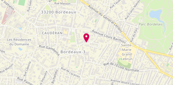 Plan de MARTINS COELHO Héléna Isabel, 41 Rue de la Dauphine, 33200 Bordeaux
