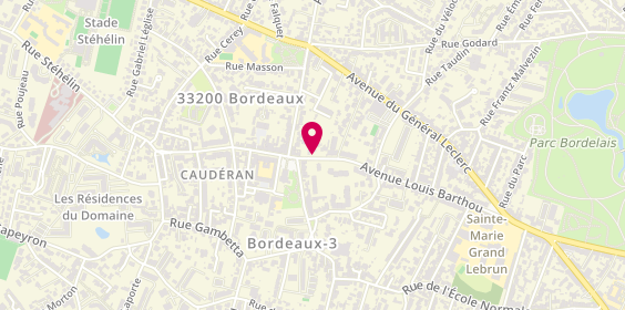 Plan de BAURION Eugénie, 131 Avenue Louis Barthou, 33200 Bordeaux