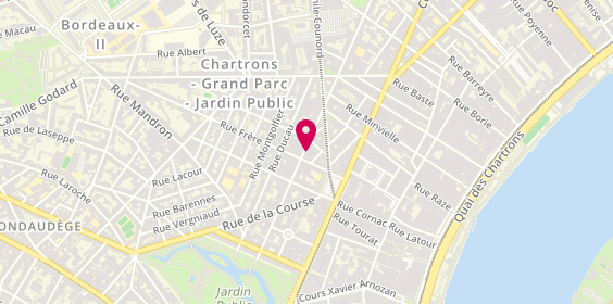 Plan de MENARD Marika, 64 Rue du Jardin Public, 33000 Bordeaux