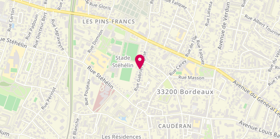 Plan de GOUZLAND Emilie, 9 Bis Rue Gabriel Leglise, 33200 Bordeaux