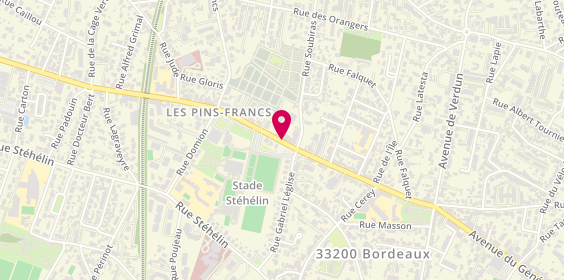 Plan de LABEAU Myriam, 283 Avenue de Lattre de Tassigny, 33000 Bordeaux