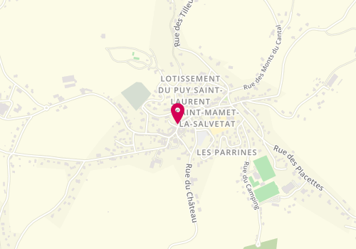 Plan de NEVEU Ludivine, Rue Arsene Lacarriere, 15220 Saint-Mamet-la-Salvetat