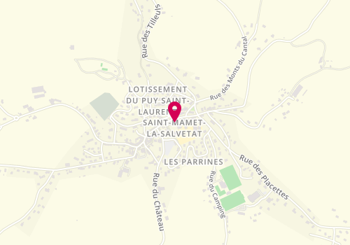 Plan de GANDILHON Leslie, 5 Rue Arsene Lacarriere Latour, 15220 Saint-Mamet-la-Salvetat