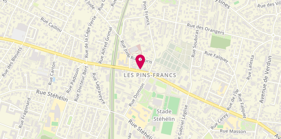 Plan de AUTEFORT Vanessa, 353 Avenue du Maréchal de Lattre de Tassigny, 33200 Bordeaux