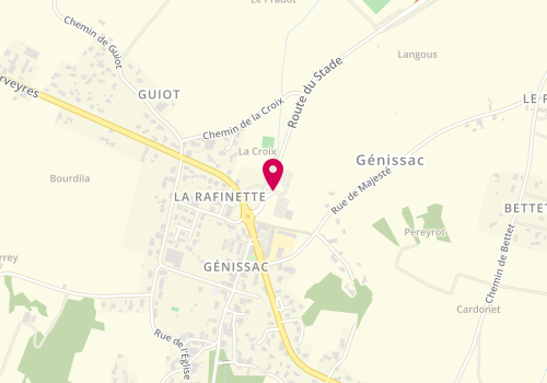 Plan de DENIS Sylvie, 50 Route du Stade, 33420 Génissac