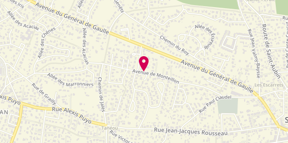 Plan de CLAISSE Priscilla, 43 A Avenue de Monteillon, 33160 Saint-Médard-en-Jalles