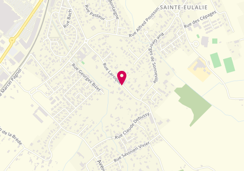 Plan de COLAS Stéphanie, 43 Rue Laroque, 33560 Sainte-Eulalie