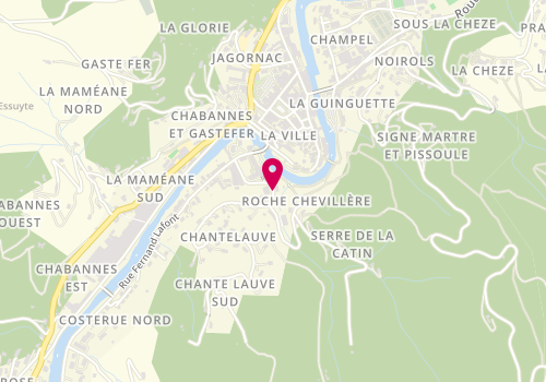 Plan de DELUBAC Myriam, 175 Route de Chantelauve, 07160 Le Cheylard