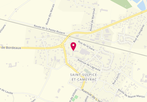 Plan de RAGEADE Carine, 5 Place Maucaillou, 33450 Saint-Sulpice-et-Cameyrac