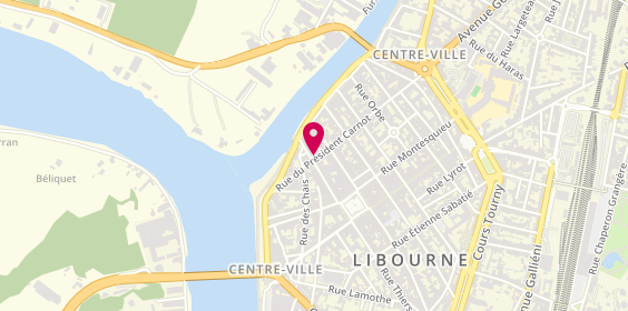 Plan de CAUBRAQUE Audrey, 21 Rue Carnot, 33500 Libourne