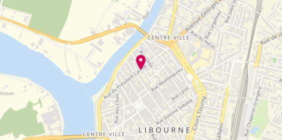 Plan de DUBOURDEAUX Lise, 64 Rue du President Carnot, 33500 Libourne
