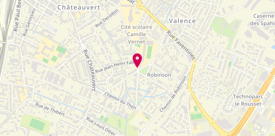 Plan de PARMENTIER-HABIF Olivia, 132 Rue des Moulins, 26000 Valence
