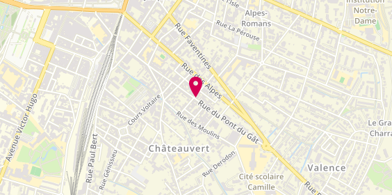 Plan de ISSA Karine, 85 Rue Pont du Gat, 26000 Valence