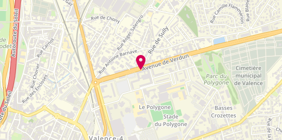 Plan de VARENNE Christel, 40 Avenue de Verdun, 26000 Valence