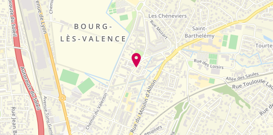 Plan de BROUARD RAKOWSKI Karine, 20 Avenue Jean Moulin, 26500 Bourg-lès-Valence