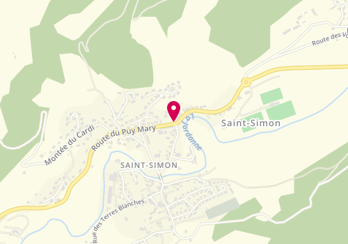 Plan de LERON Sabrina, 32 Route du Puy Mary, 15130 Saint-Simon