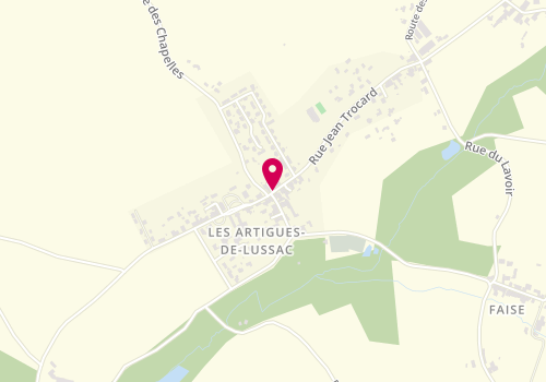Plan de HORRUT Isabelle, 525 Rue Jean Trocard, 33570 Les Artigues-de-Lussac