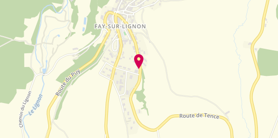 Plan de BOUCHET Frédéric, Route de Tence - le Bourg, 43430 Fay-sur-Lignon