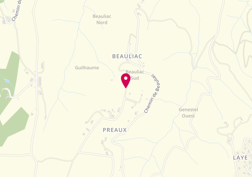 Plan de PAULEAU Julie, 1270 Chemin du Serre Long, 07130 Saint-Romain-de-Lerps
