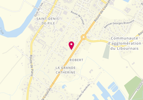 Plan de CALANDRAU VINCENT EMMANUELLE, 67 Route de Coutras, 33910 Saint-Denis-de-Pile