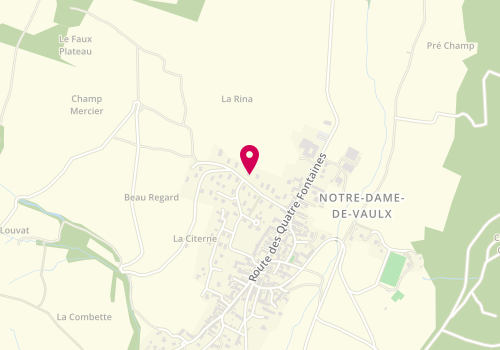 Plan de GUILLAUD Angélique, 15 Route du Connex, 38144 Notre-Dame-de-Vaulx