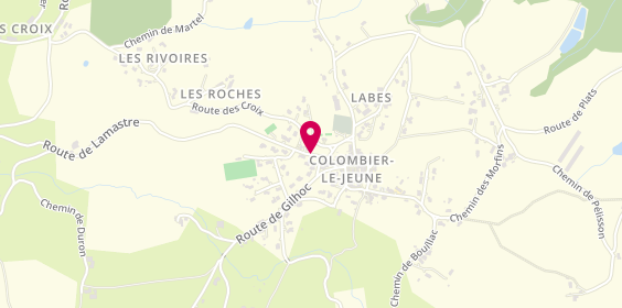 Plan de CELLIER Béatrice, 85 Route de Lamastre, 07270 Colombier-le-Jeune