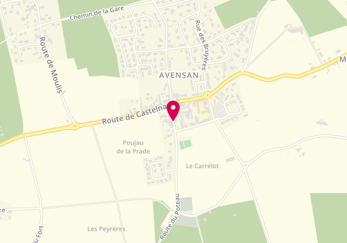 Plan de GUIMON Sylvie, 2 Bis Route du Stade, 33480 Avensan