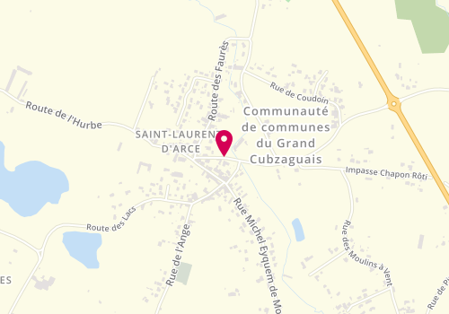 Plan de GUILBERT Aurélien, 7 Route de Cablanc, 33240 Saint-Laurent-d'Arce