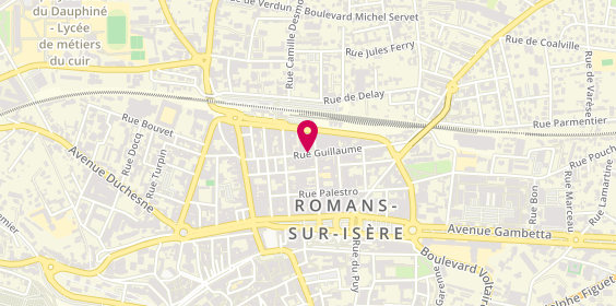 Plan de DESOUCHE DIOP Laurence, 42 Rue Guillaume, 26100 Romans-sur-Isère