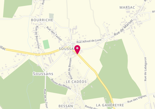 Plan de CARRO Estelle, 10 Bis Route de Pauillac, 33460 Soussans