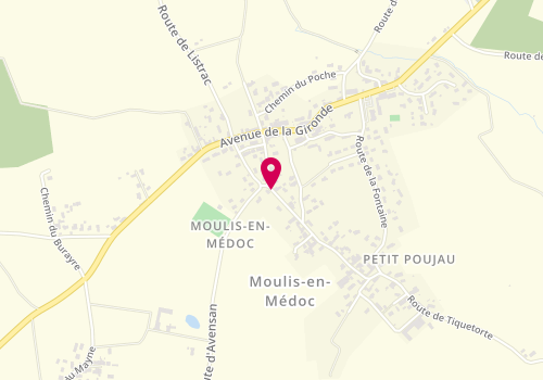 Plan de BERGEROLLE Katalyne, 19 Route de Tiquetorte, 33480 Moulis-en-Médoc