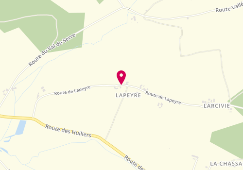 Plan de LUCAS Sabrina, La Peyre Bis, 24110 Manzac-sur-Vern
