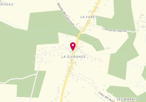 Plan de SANTRE Marie Laure, 21 Rue Laguirande, 33230 Lagorce