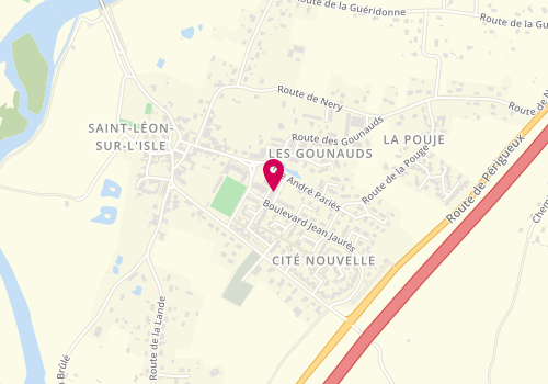Plan de PAUL Anaïs, 7 Rue Jean Moulin, 24110 Saint-Léon-sur-l'Isle