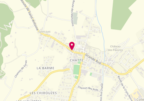 Plan de BRANCALEONE DUMARCHE Valérie, 21 Route de Saint Antoine, 38160 Chatte