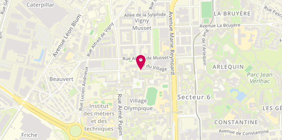 Plan de FAYOLLAT Chrystelle, 32 Rue Henri Duhamel, 38100 Grenoble