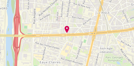 Plan de FAUVETTE CHOLLET Eva, 26 Boulevard Joseph Vallier, 38100 Grenoble