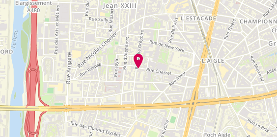 Plan de DI BETTA Charline, 47 Rue Charrel, 38000 Grenoble