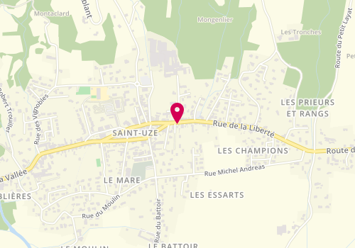 Plan de BOSC Angélique, 5 Rue de la Liberte, 26240 Saint-Uze