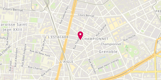 Plan de FEGE Brigitte, 7 Place Condorcet, 38000 Grenoble