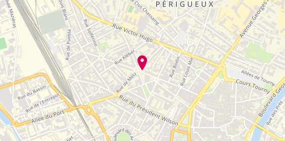 Plan de BERGUGNAT Béatrice, 4 Place Plumancy, 24000 Périgueux