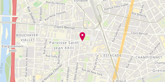 Plan de BROCHIER CENDRE Sandrine, 61 Place Saint Bruno, 38000 Grenoble