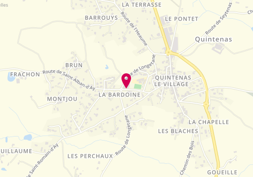 Plan de FOUREL Karine, 140 Route de Saint Alban d'Ay, 07290 Quintenas