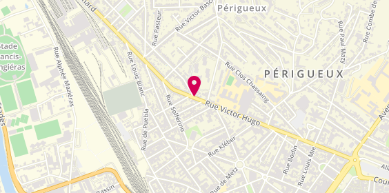 Plan de AUBERT Sandrine, 102 Rue Victor Hugo, 24000 Périgueux