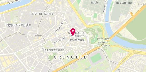 Plan de AVENIER Priscilla, 1 Rue Joseph Fourier, 38000 Grenoble