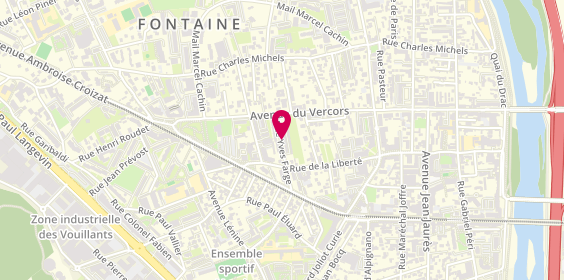 Plan de STEVE Karine, 18 Rue Yves Farge, 38600 Fontaine