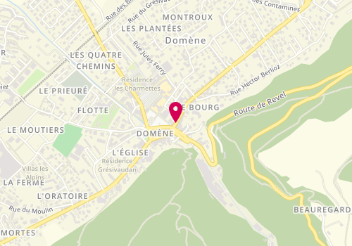Plan de JOUFFREY Séverine, 10 Rue de la Republique, 38420 Domène