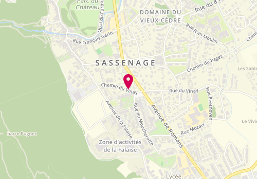 Plan de TERMAT Lydie, 46 Chemin du Vinay, 38360 Sassenage